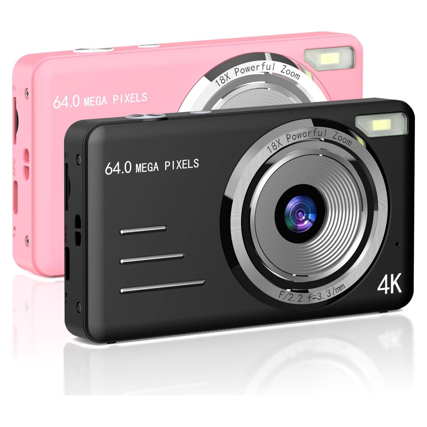 Cámara Digital Forc 4K 64MP para Niños con Tarjeta 64GB