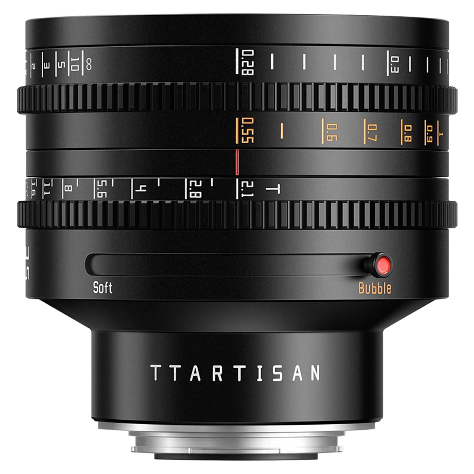 Lente Cine TTArtisan 35mm T2.1 Dual Bokeh para Fuji X