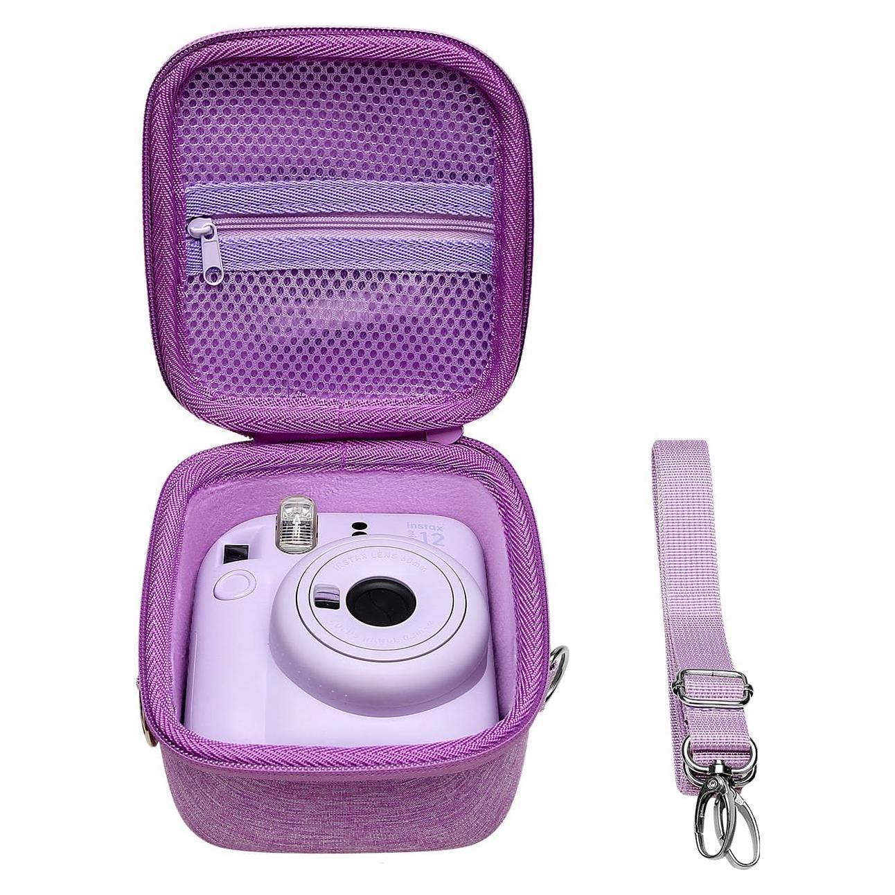 Funda LTGEM para Cámara Fujifilm Instax Mini 12/11/10/9/8/7+ Púrpura