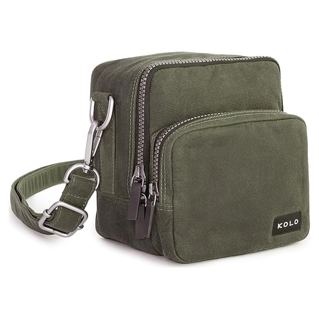 Bolsa de cámara Kolo Carson Salvia para Polaroid, 17.78x15.24x13.97 cm