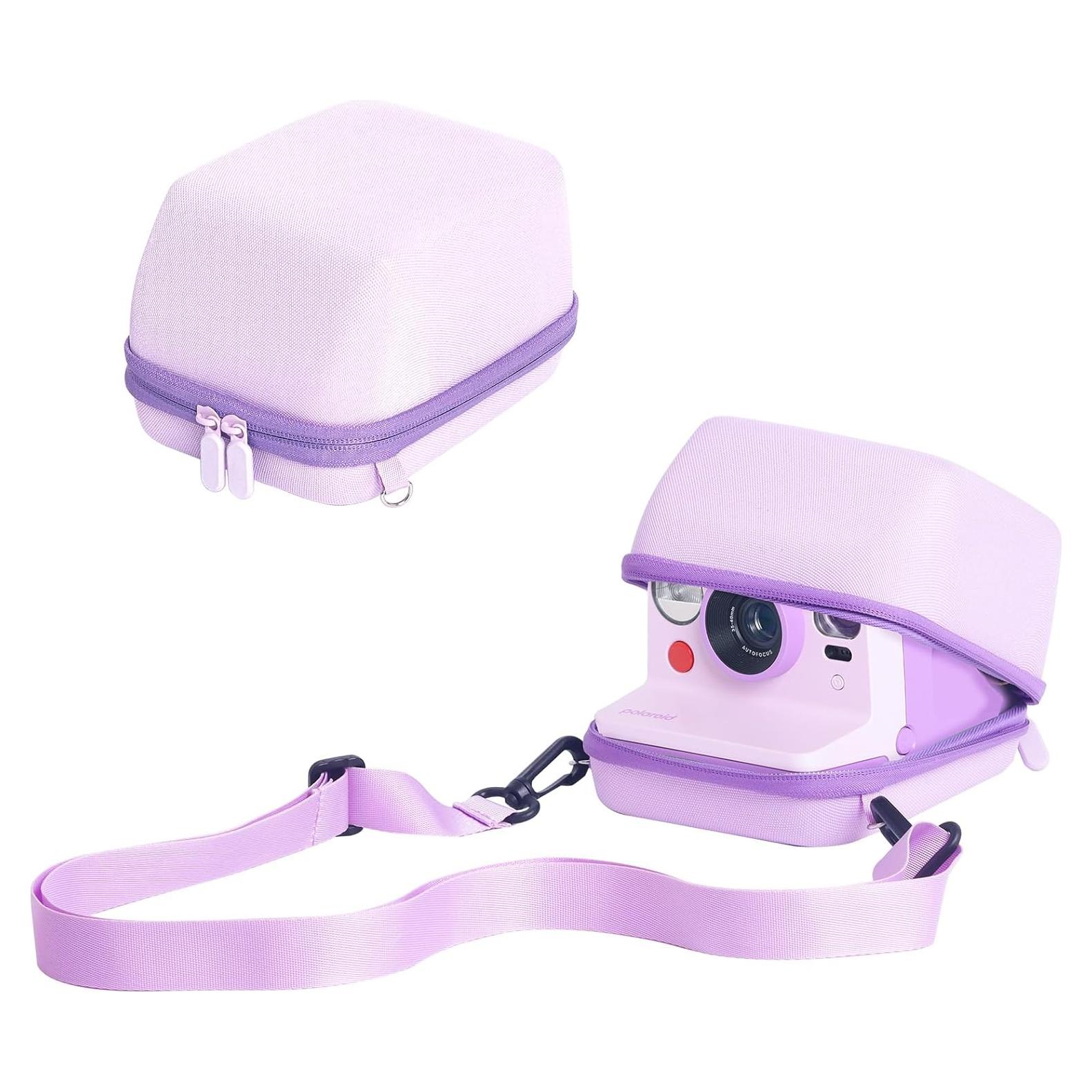 Funda Protectora CAIYOULE para Cámara Polaroid Now y Flip - Púrpura