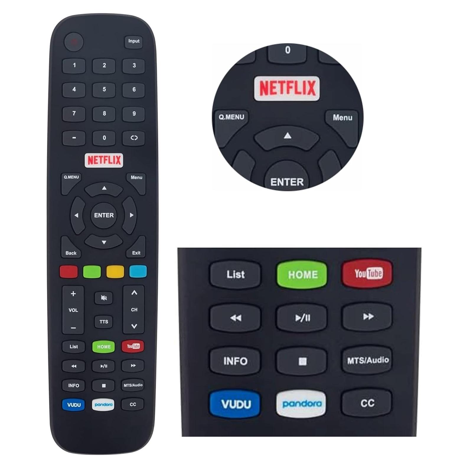 Control Remoto Universal Polaroid para TV LED LCD 4K UHD