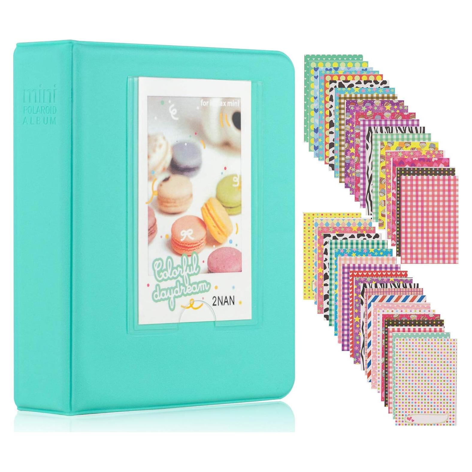 Álbum de Fotos Ablus 64 Bolsillos Menta para Fujifilm y Polaroid