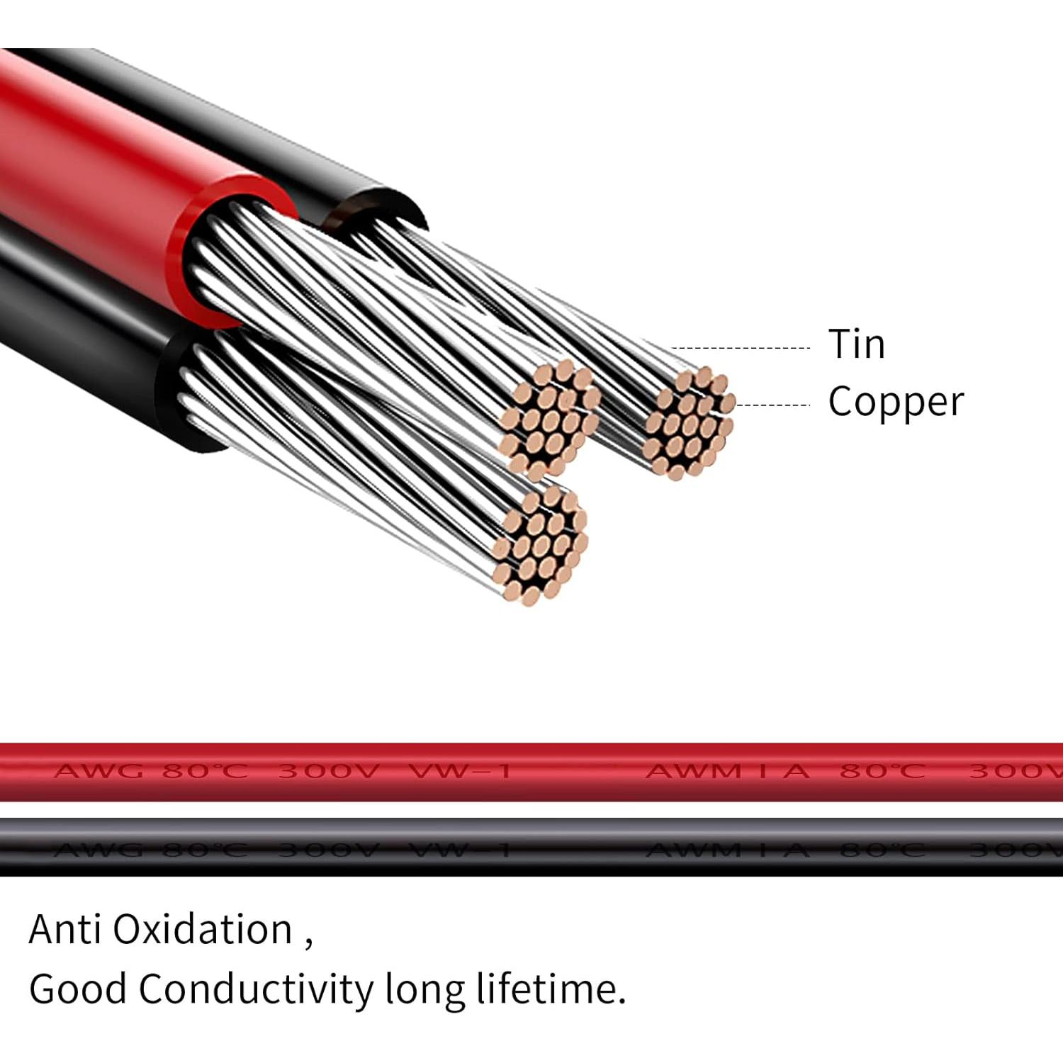 Cable de carga solar 10AWG ZkeeShop 3.6m para paneles solares