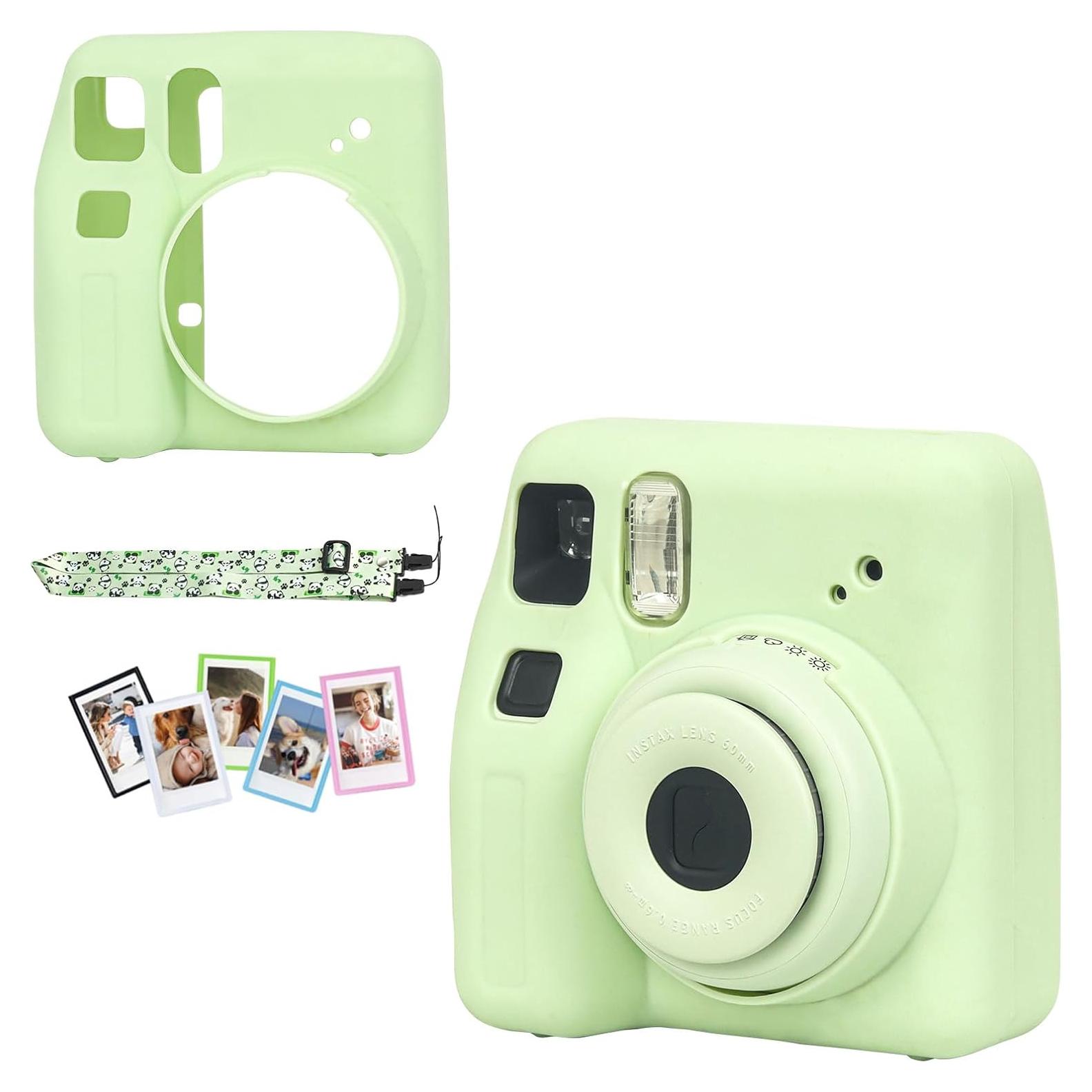 Funda de Silicona CAIYOULE para Fujifilm Instax Mini SE Verde