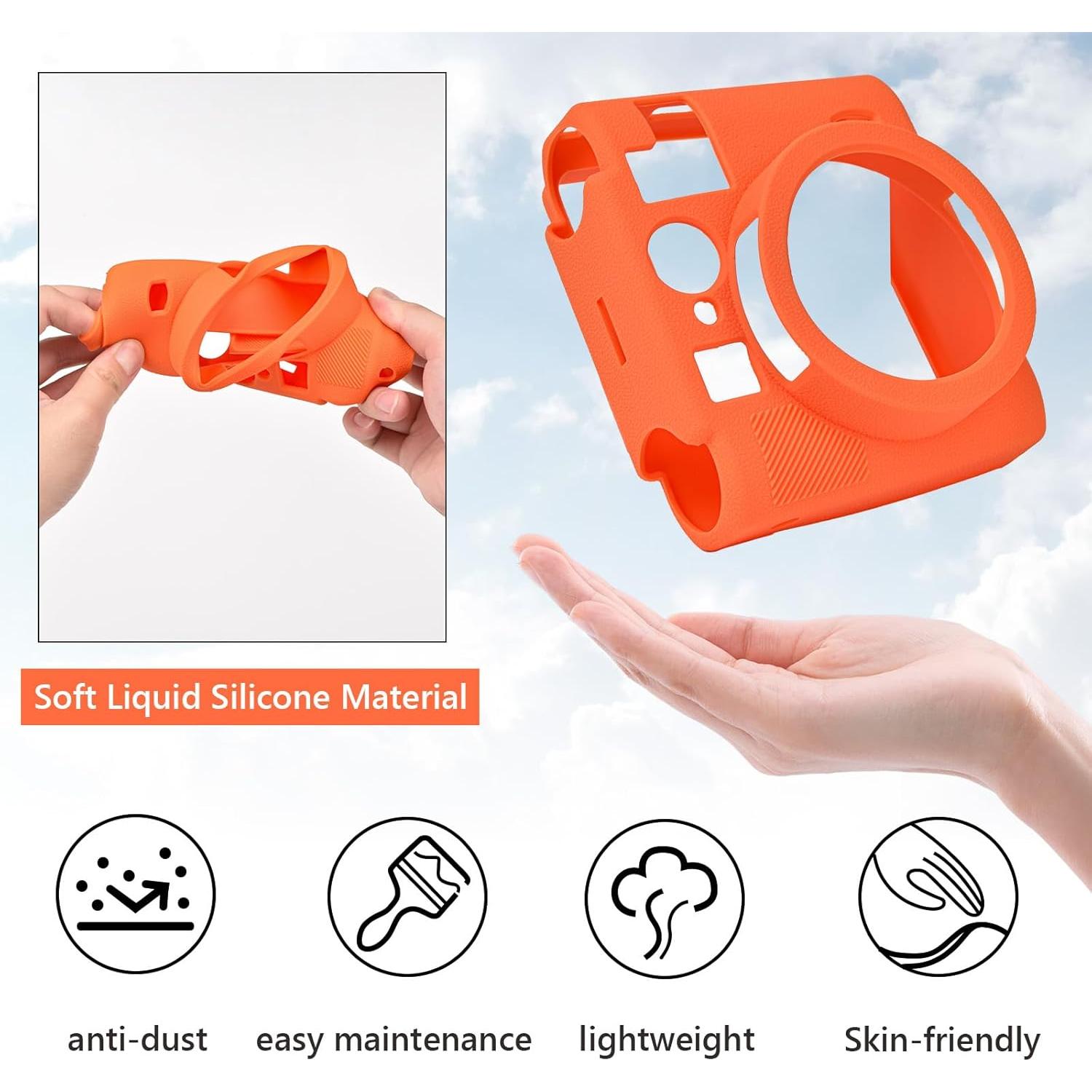 Funda de silicona para cámara Fujifilm Mini 99 - Naranja
