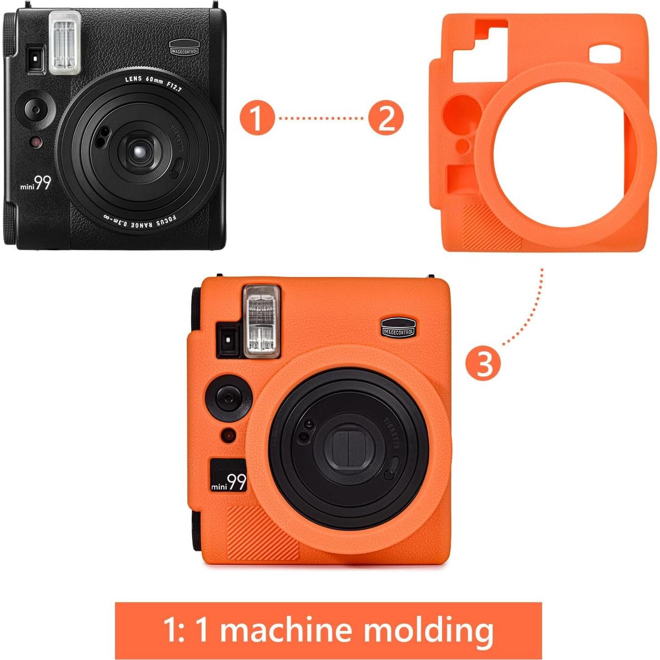 Funda de silicona para cámara Fujifilm Mini 99 - Naranja