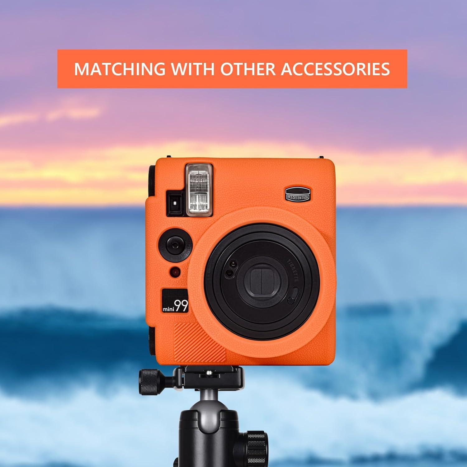 Funda de silicona para cámara Fujifilm Mini 99 - Naranja