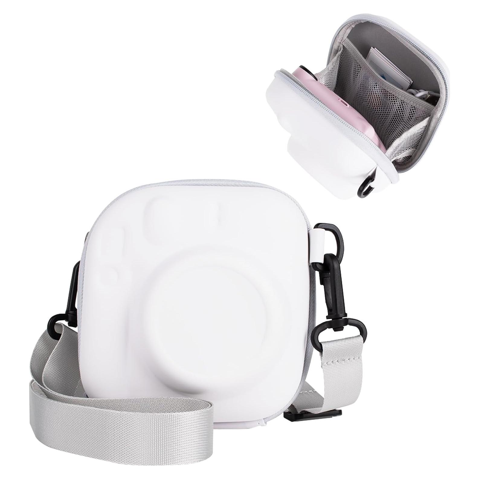 Funda Dura EVA para Cámara Fujifilm Instax Mini 12/11/9/8 - Blanco Jazmín