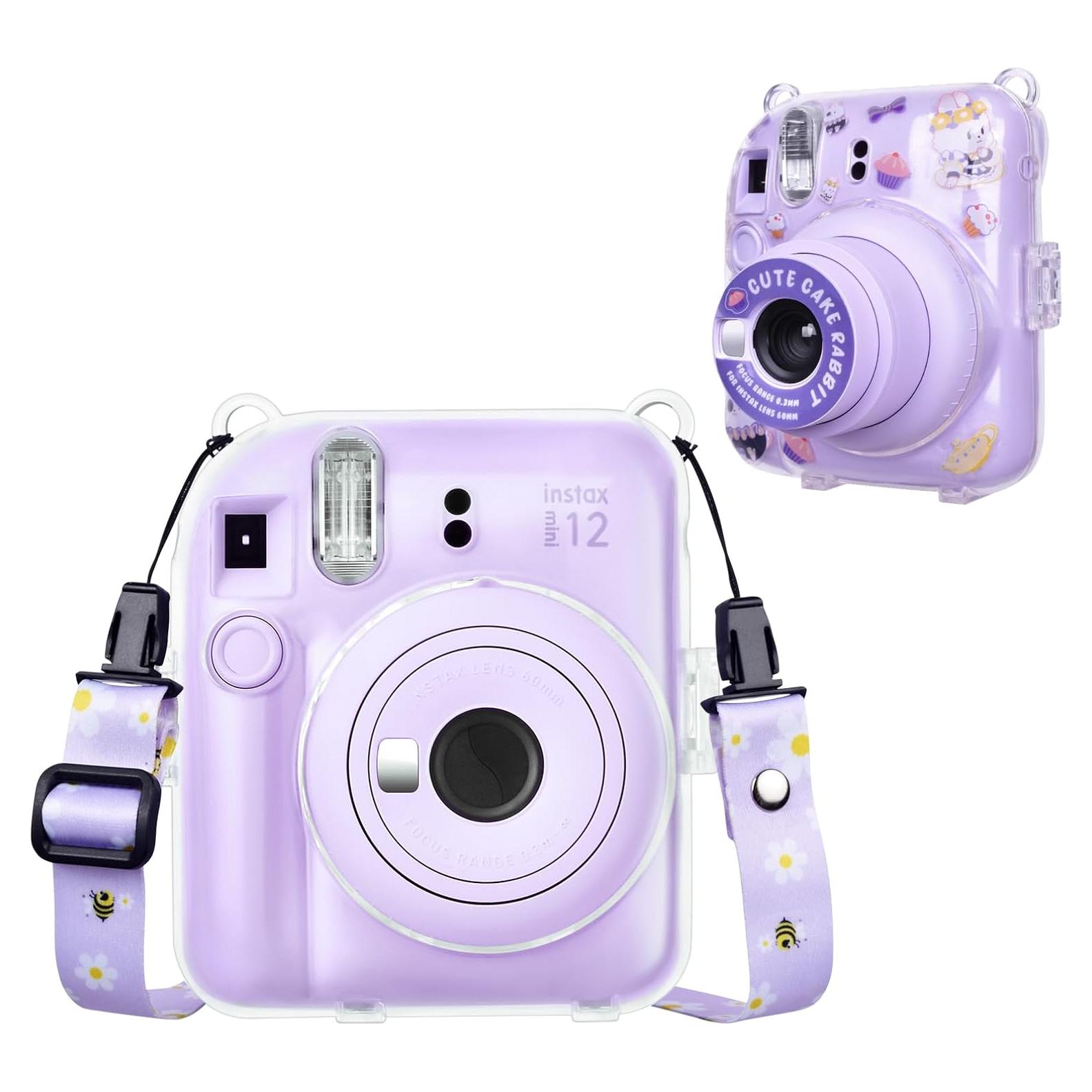 Funda Transparente para Fujifilm Instax Mini 12 - Morado