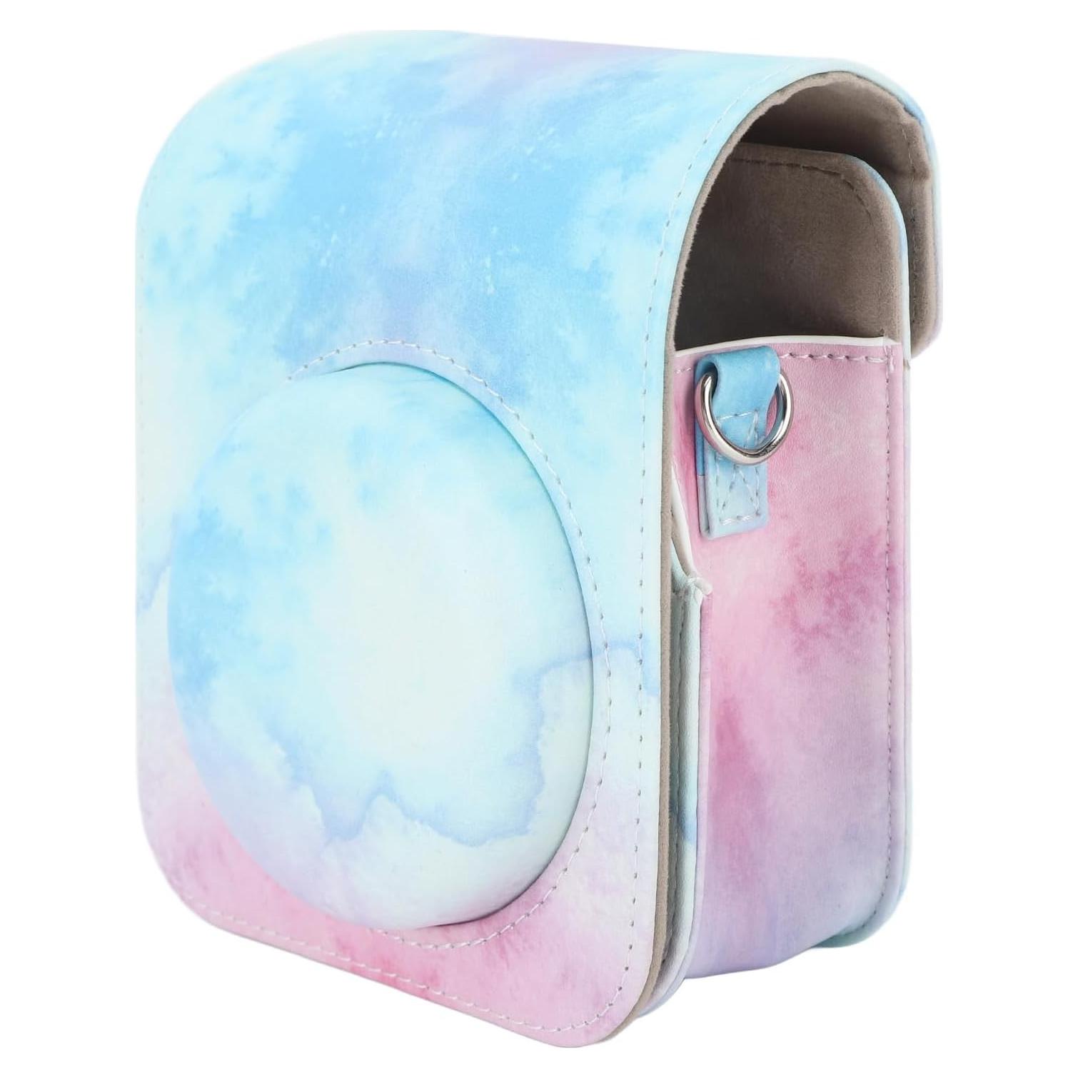 Funda Protectora para Cámara Instantánea Mini 12 Yosoo Azul Rosa