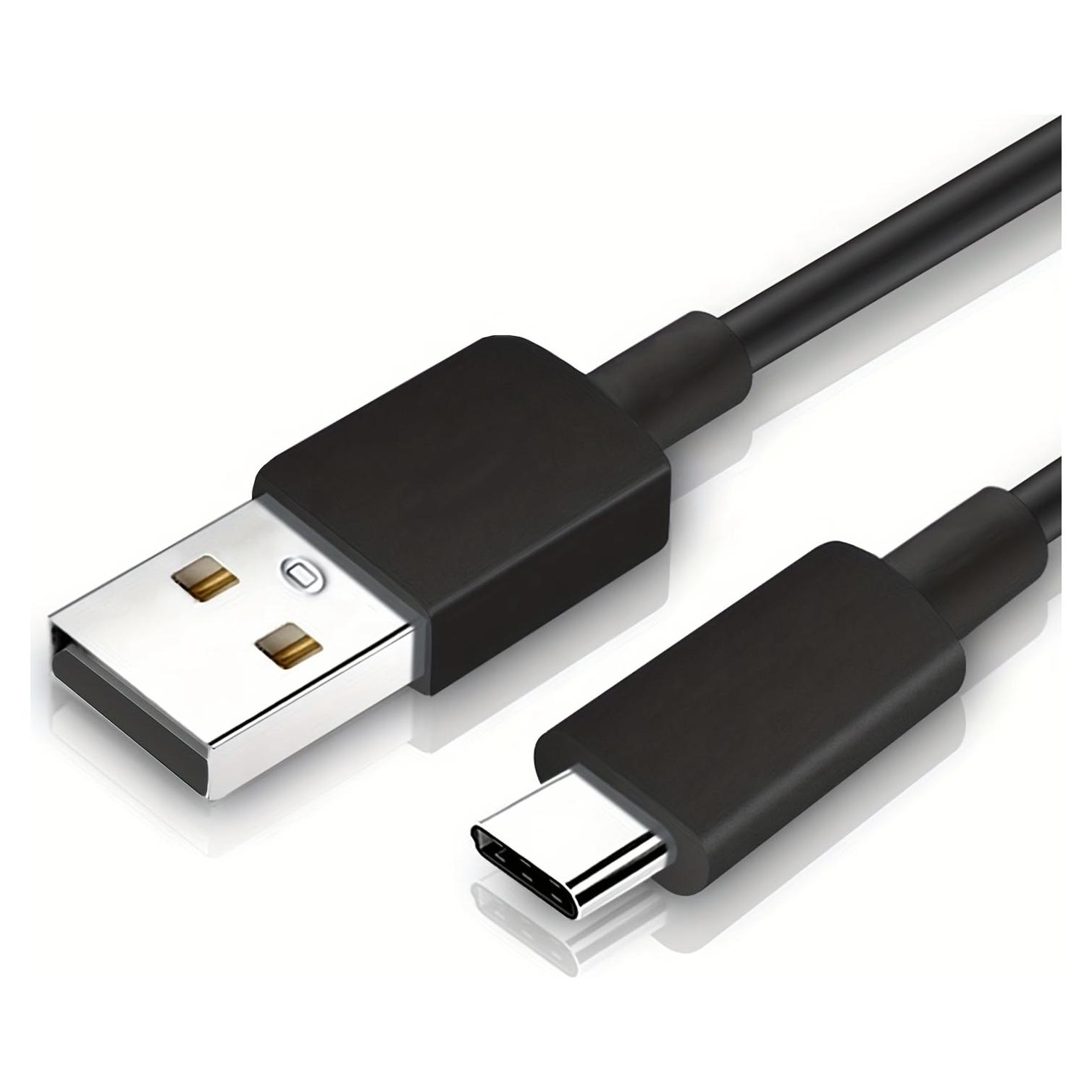 Cable de Datos y Cargador USB Tipo-C Life-Tech 0.91m Negro