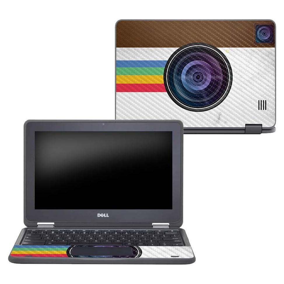 MightySkins Piel de Fibra de Carbono para Dell Chromebook 11" - Polaroid Vintage