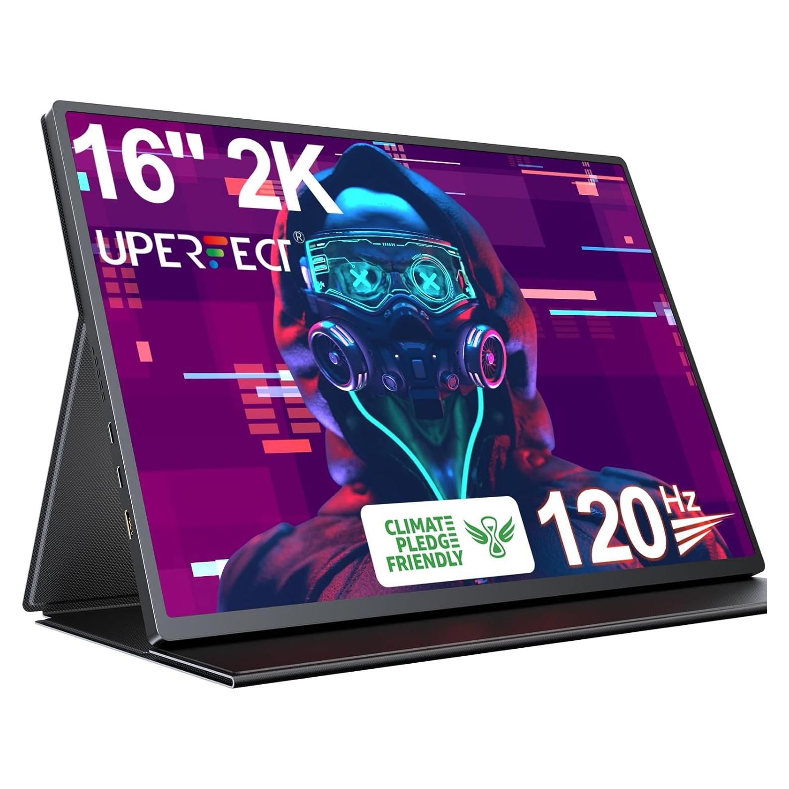 Monitor Portátil UPERFECT 2K 120Hz 16" HDR FreeSync