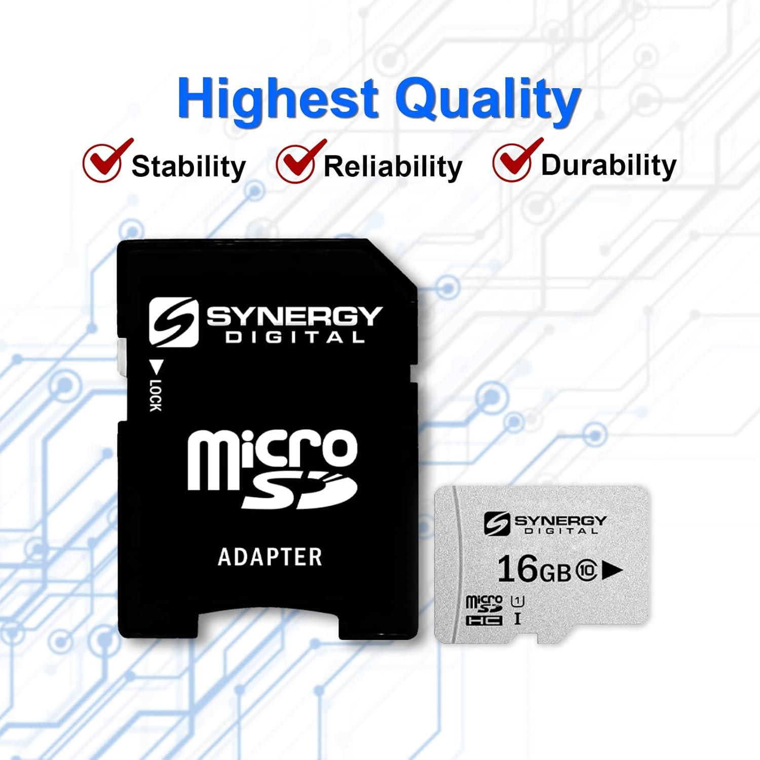Tarjeta de Memoria Micro SDHC 16GB Synergy Digital UHS-I Clase 10