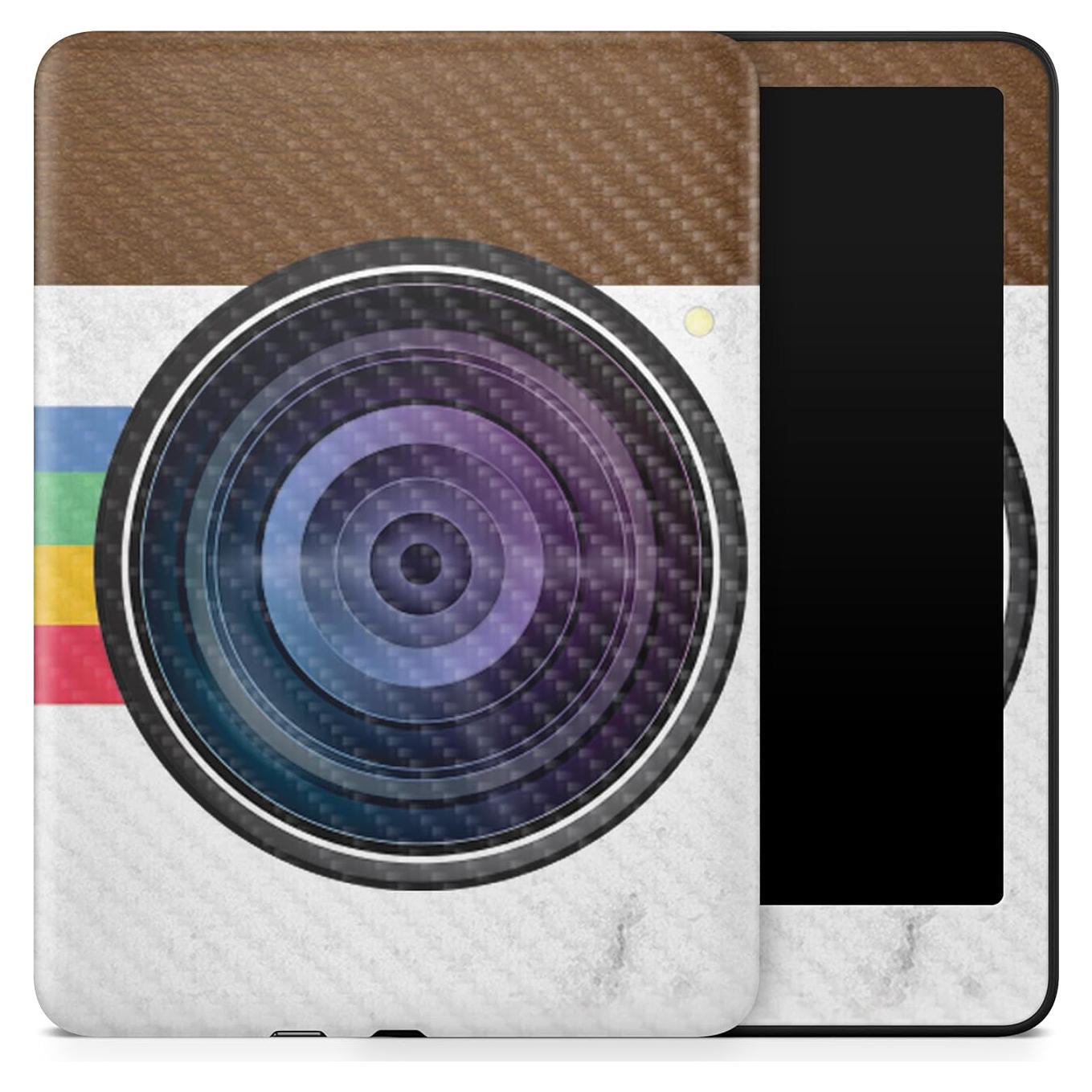 Funda de fibra de carbono Polaroid vintage para Kindle 12"