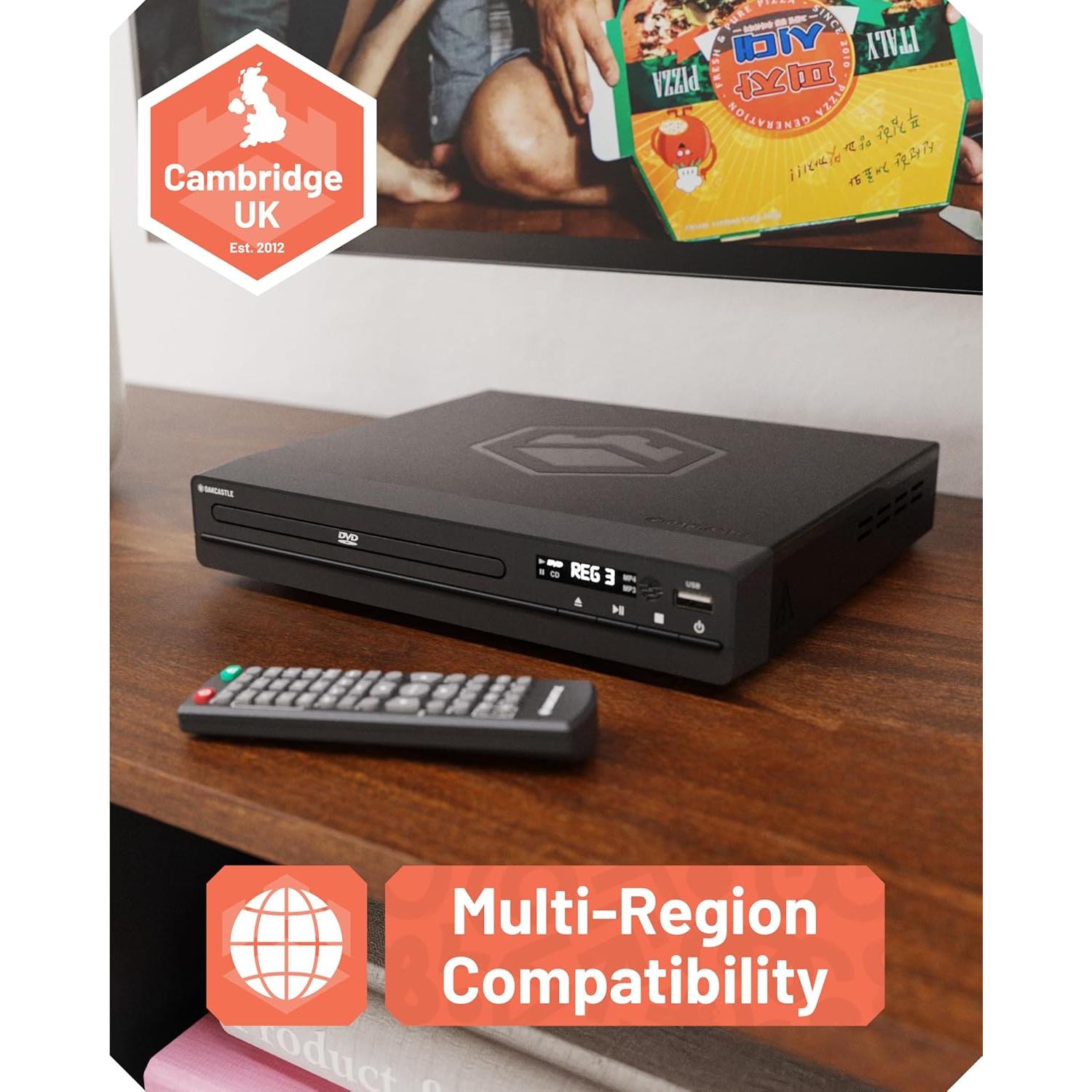 Reproductor de DVD Oakcastle DVD100 HDMI 1080p Multiregión