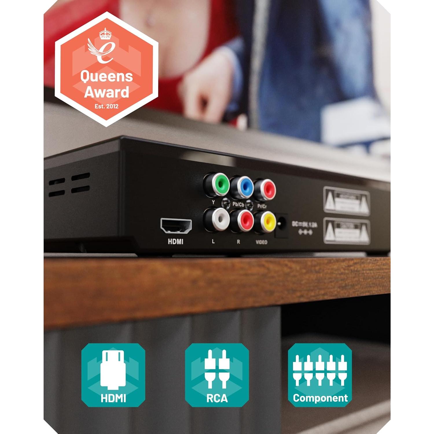 Reproductor de DVD Oakcastle DVD100 HDMI 1080p Multiregión