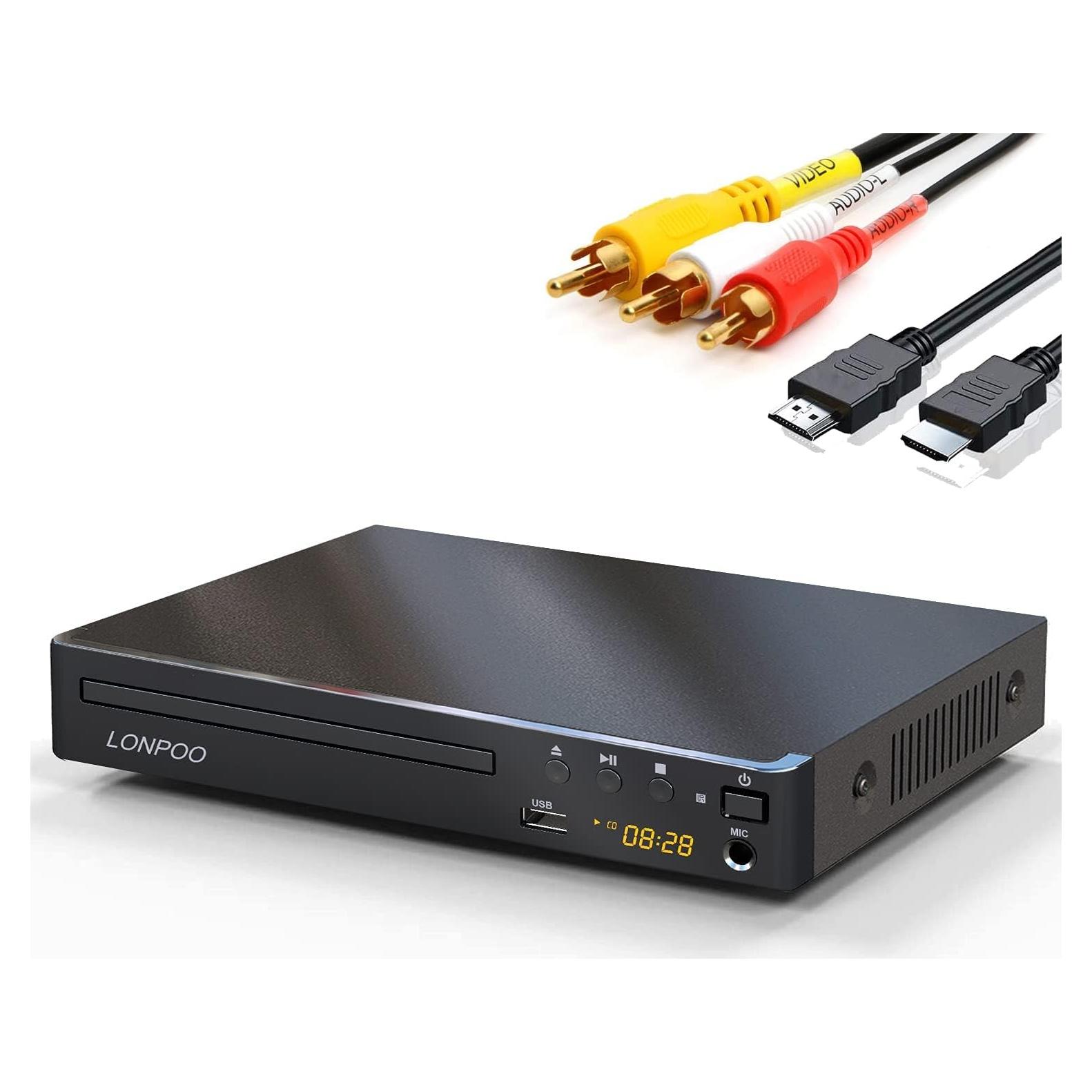 Reproductor de DVD HDMI LONPOO LP-099 Full HD Multi Región