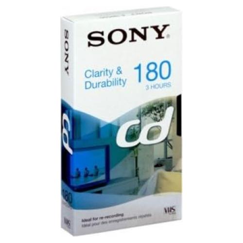 Cinta VHS en blanco Sony E180 - Paquete de 10 unidades