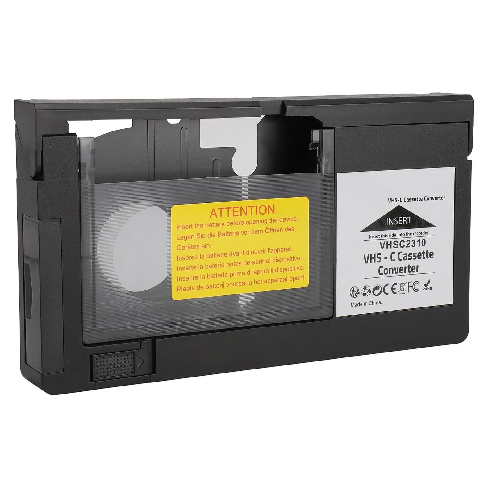 Adaptador VHS-C a VHS ASHATA - Reproducción y Grabación