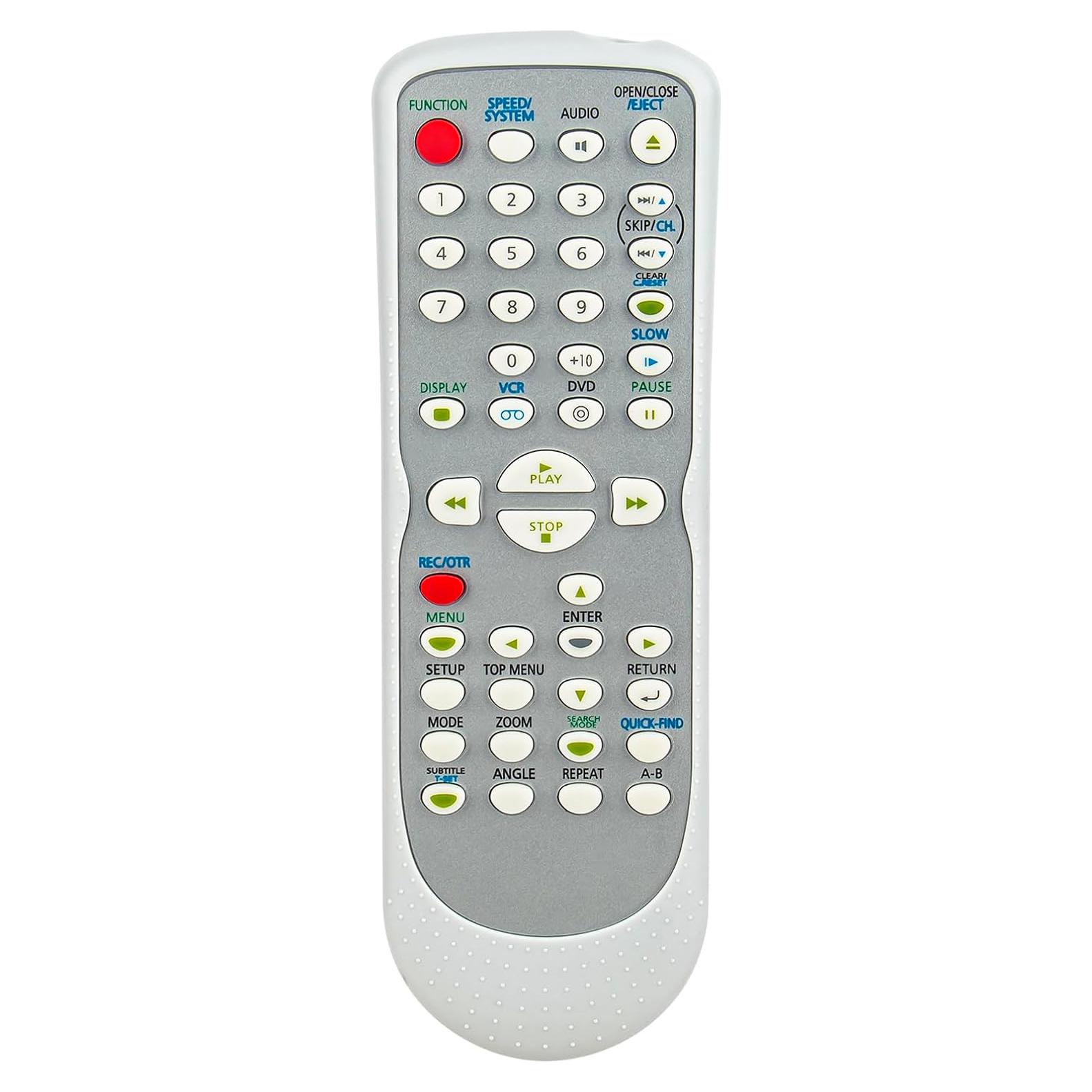 Control Remoto Reemplazo AULCMEET NB104 NB126 para Funai DVD/VHS