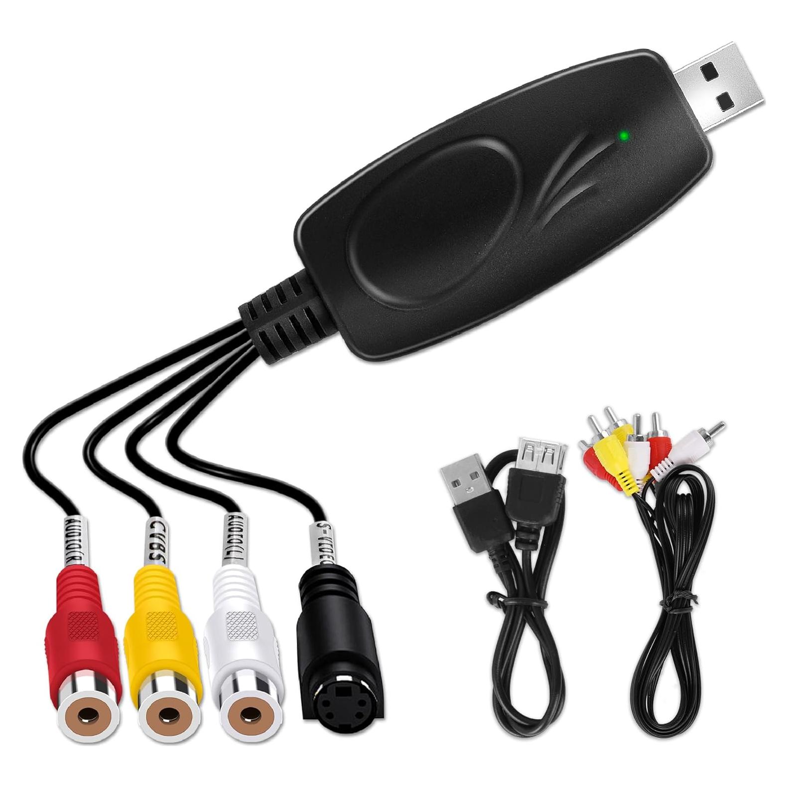 Tarjeta de Captura de Video USB 2.0 TCNEWCL VC200 - Digitaliza VHS a DVD