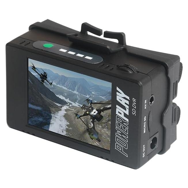 DVR RunCam PowerPlay para Camcorders Retro 60fps LCD