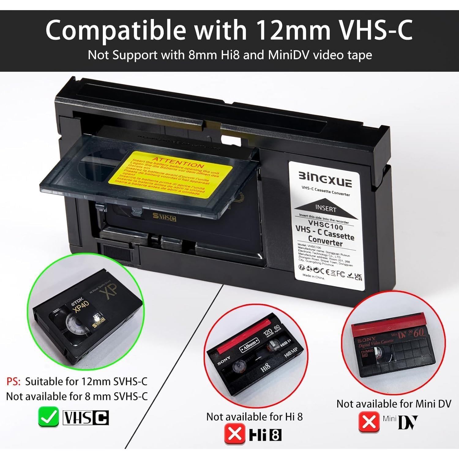 Convertidor de Cintas VHS-C a Digital Ruihua - Fácil Operación