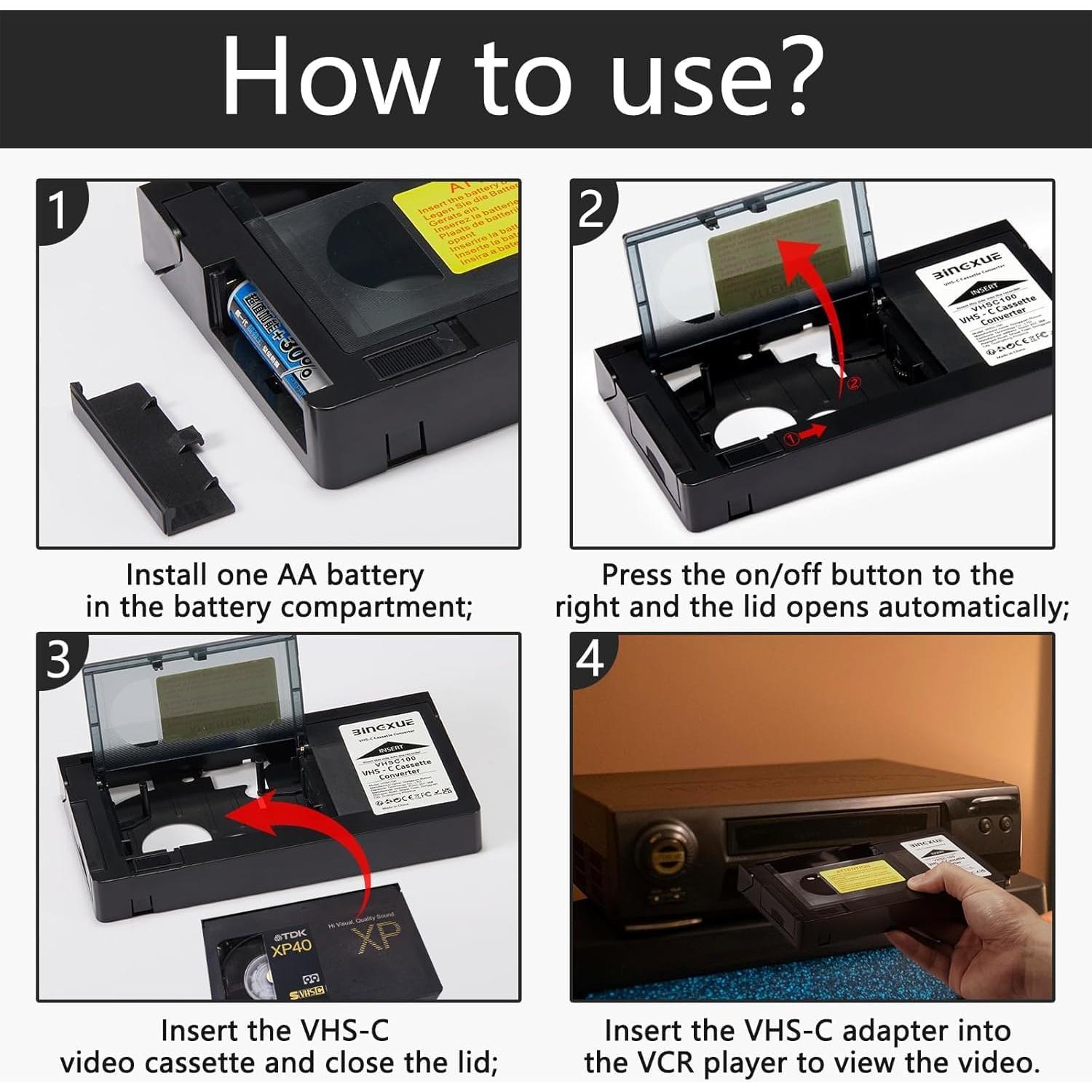 Convertidor de Cintas VHS-C a Digital Ruihua - Fácil Operación
