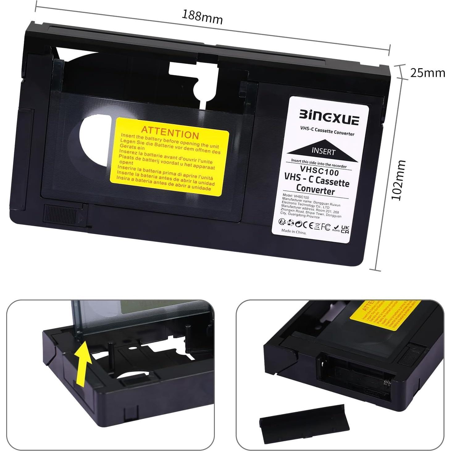 Convertidor de Cintas VHS-C a Digital Ruihua - Fácil Operación