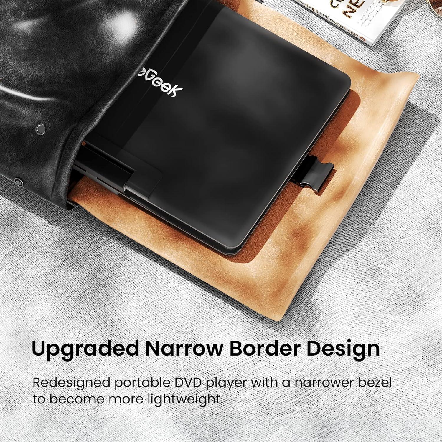 Reproductor de DVD Portátil ieGeek 14.1" HD Batería 6h