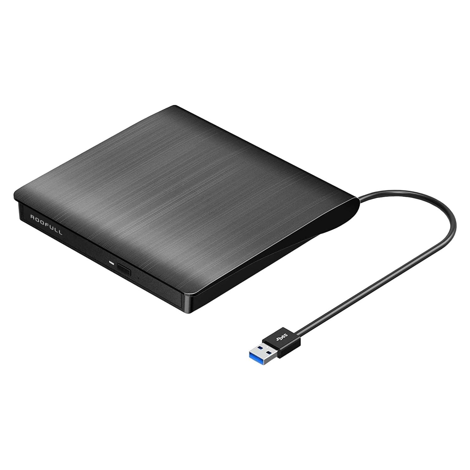 Unidad Externa de CD/DVD ROOFULL ECD819-SU3 USB 3.0 Portátil