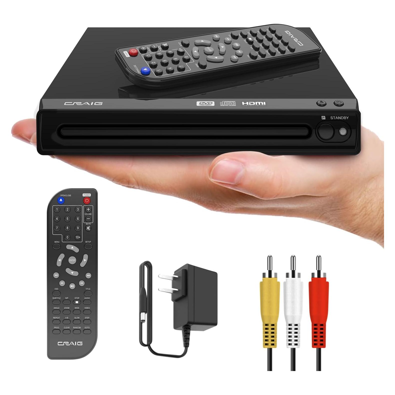 Reproductor de DVD HDMI Craig CVD401A Compacto 1080p