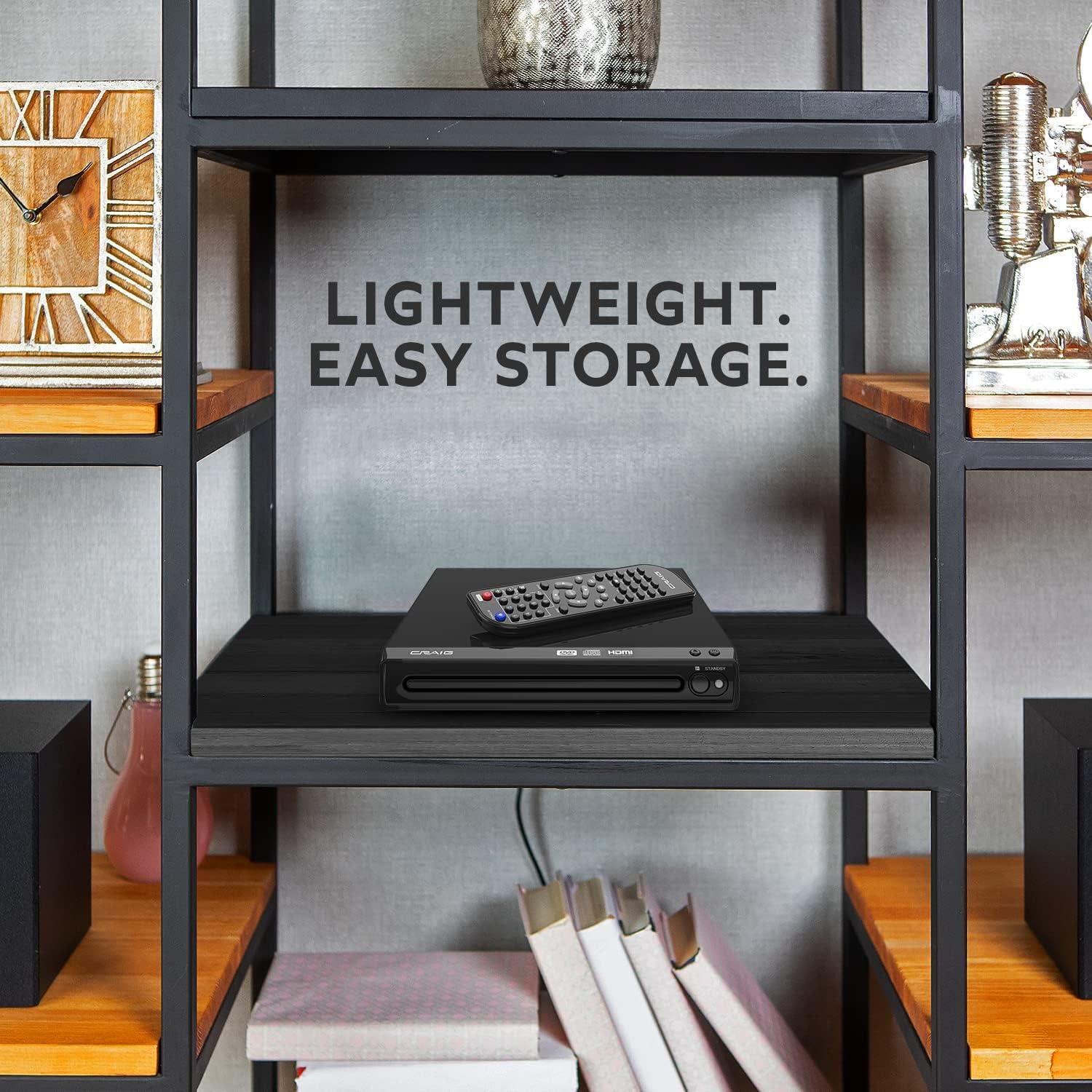 Reproductor de DVD HDMI Craig CVD401A Compacto 1080p