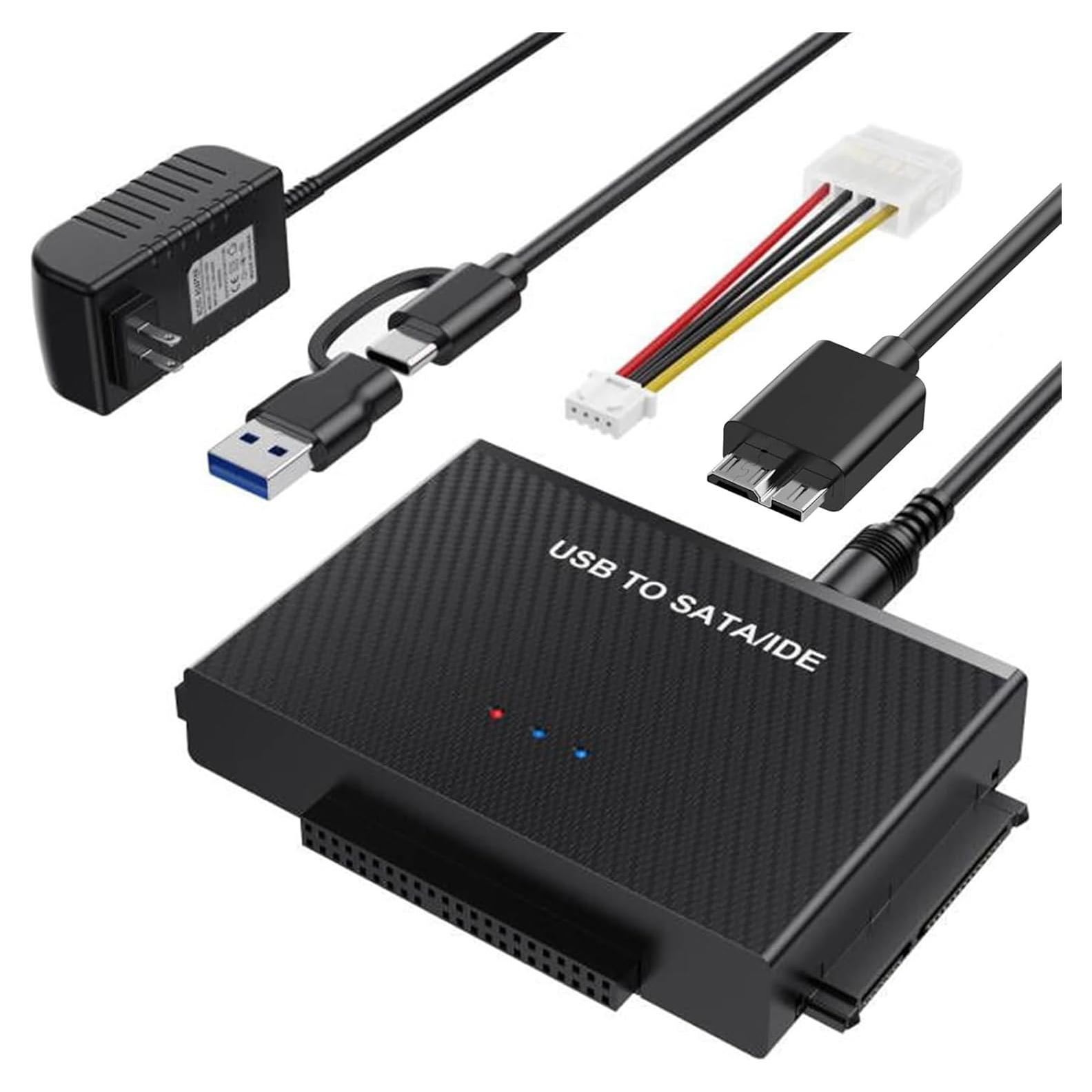 Adaptador USB 3.0 a SATA/IDE Yinuocheng, 2.5" y 3.5"