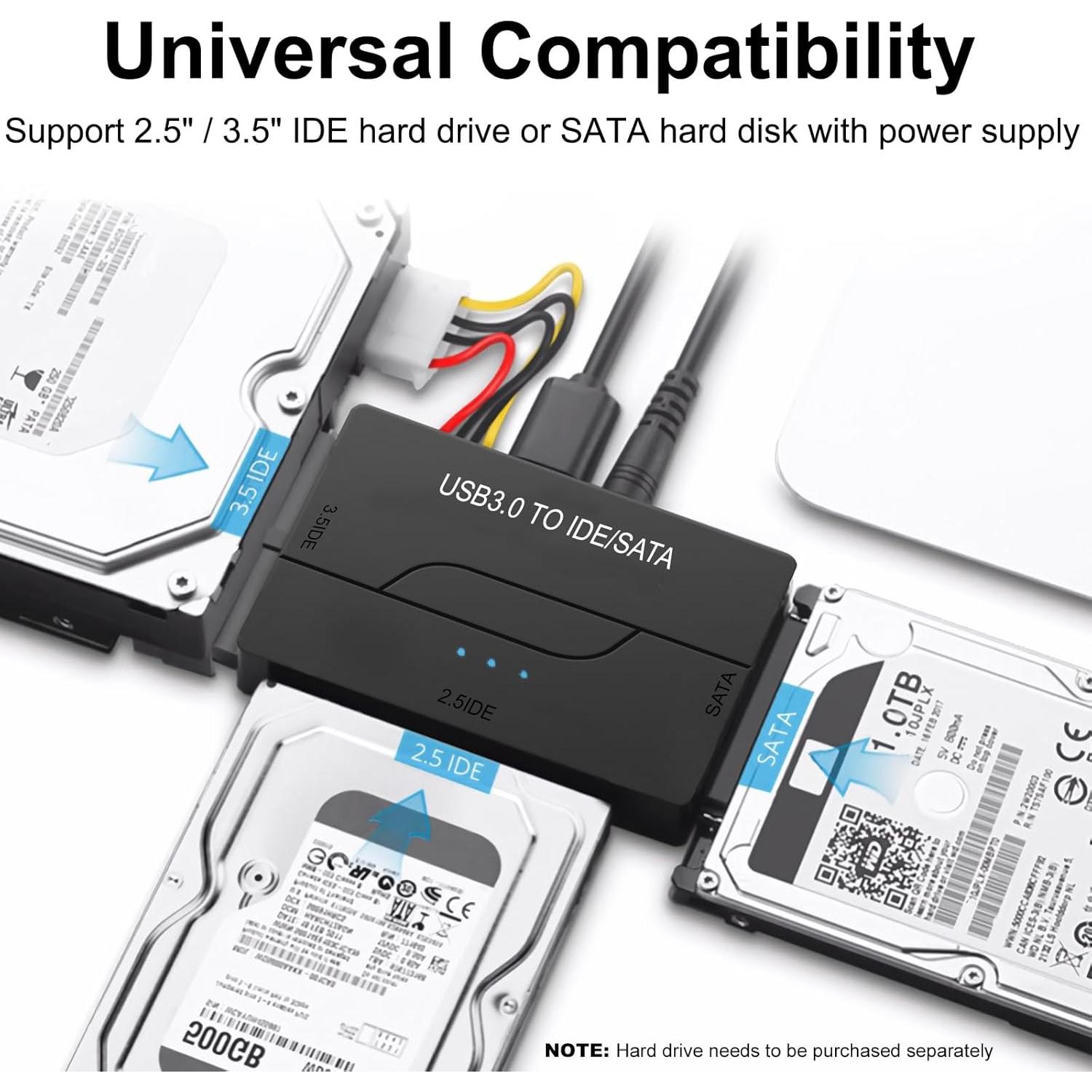 Adaptador USB 3.0 a IDE SATA YouChen 6TB para HDD SSD