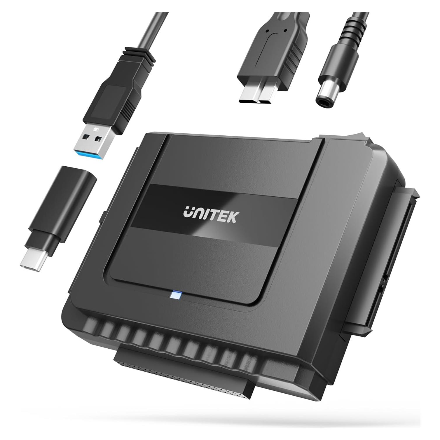 Adaptador Unitek USB C a SATA IDE 2.5/3.5" HDD/SSD