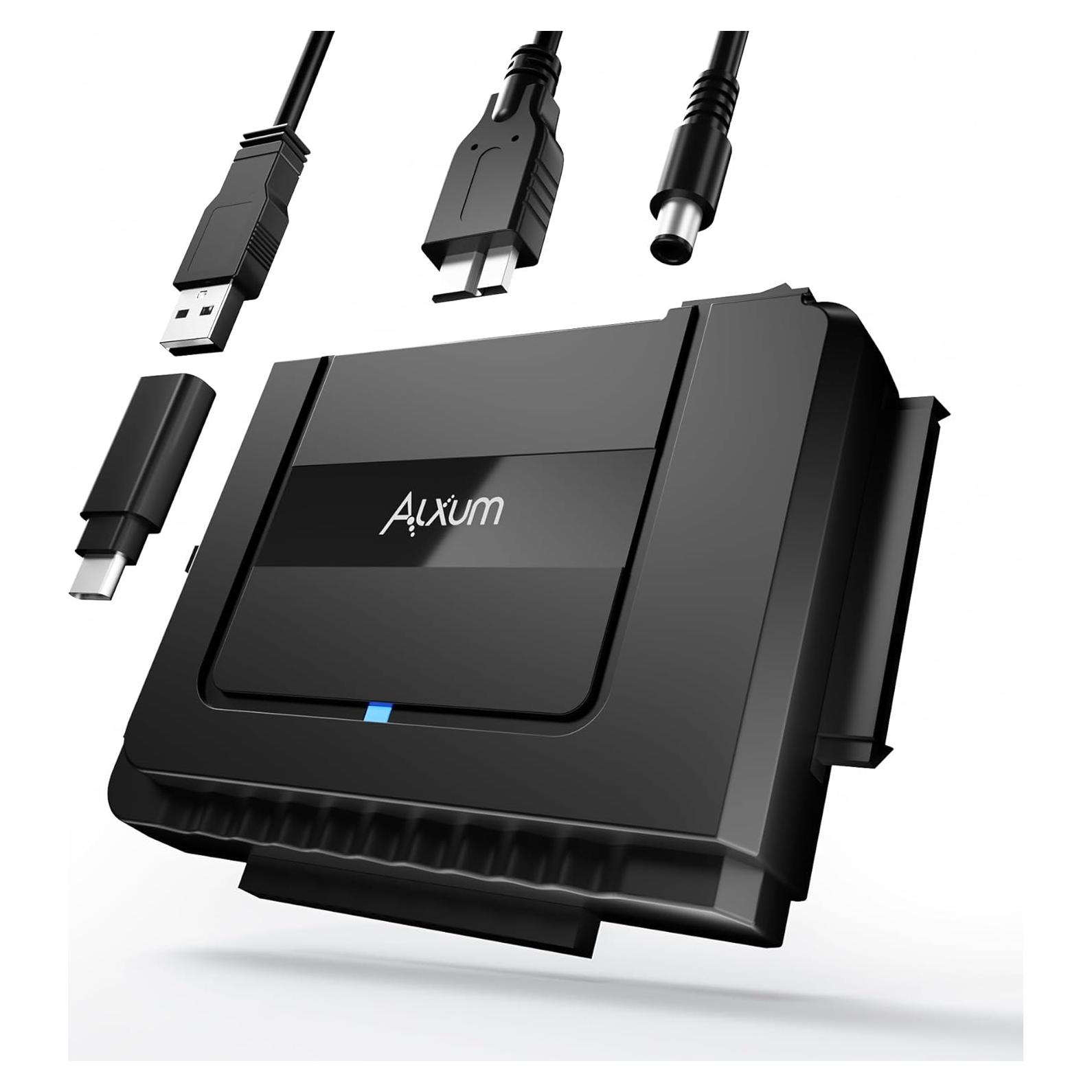 Adaptador SATA a USB 3.0 Alxum para HDD/SSD 2.5"/3.5"