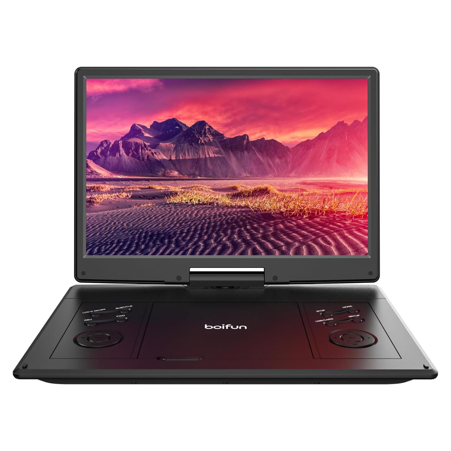 Reproductor de DVD Portátil BOIFUN BFN-142 14.1" HD Negro