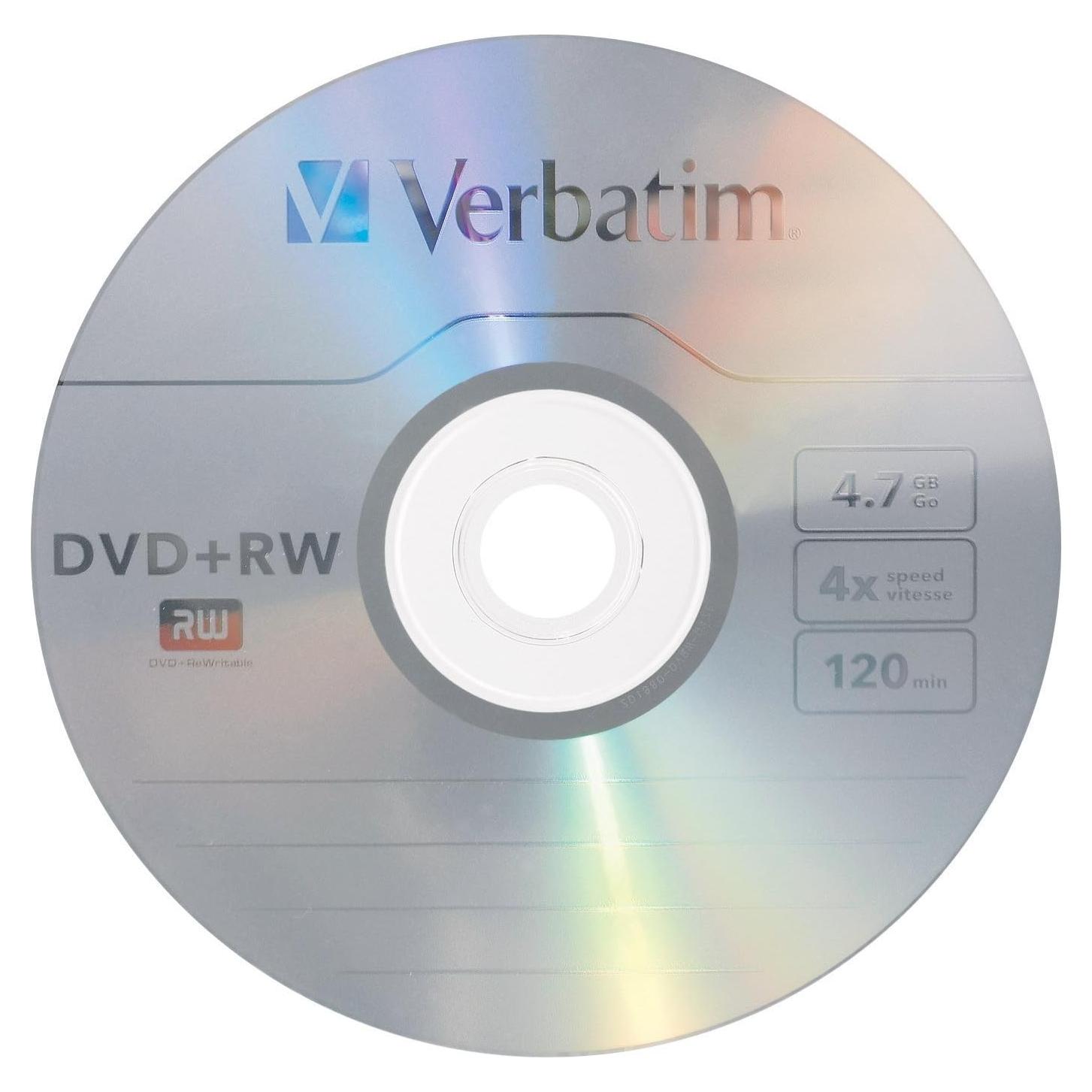 DVD+RW Verbatim 4.7GB 4X Regrabable 1 Disco Estuche Joya
