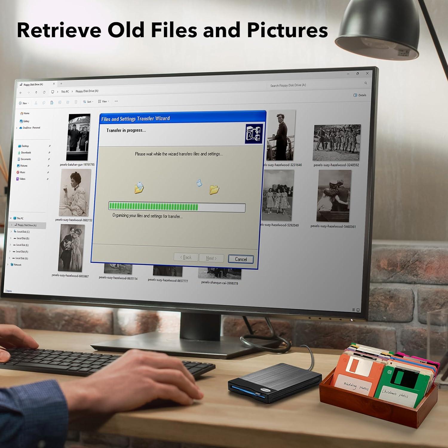 Lector de Disquetes USB Chuanganzhuo 3.5" Textura Cepillada