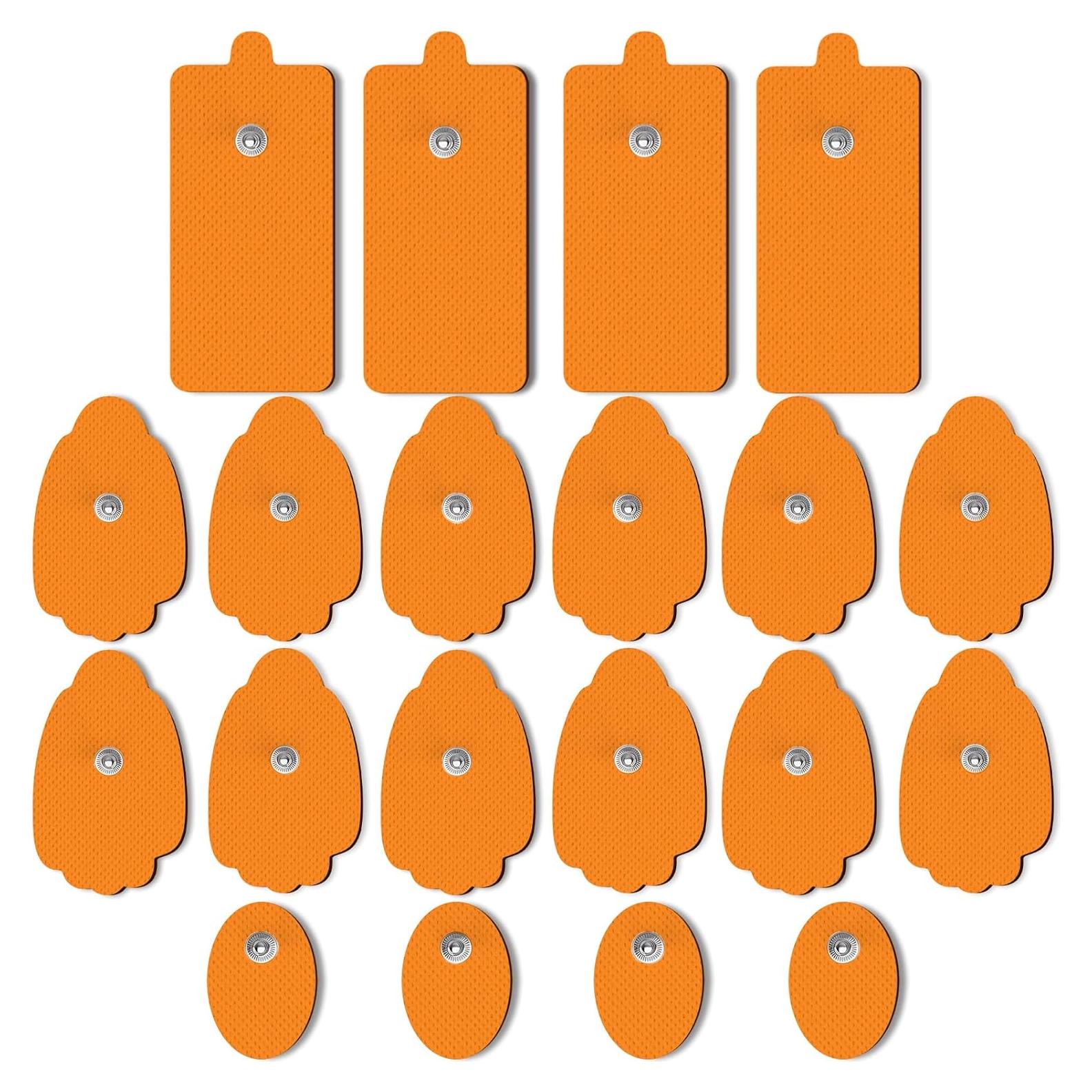 Pads TENS AVCOO Reemplazo 20 Pcs 3 Tamaños Gel Reutilizables