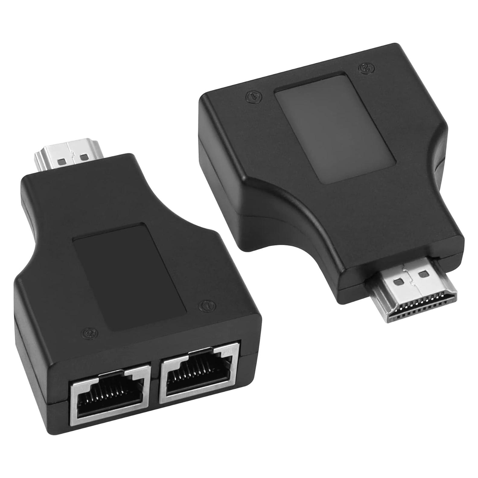 Extensor HDMI a RJ45 QIANRENON 1080p hasta 30m 2 pcs