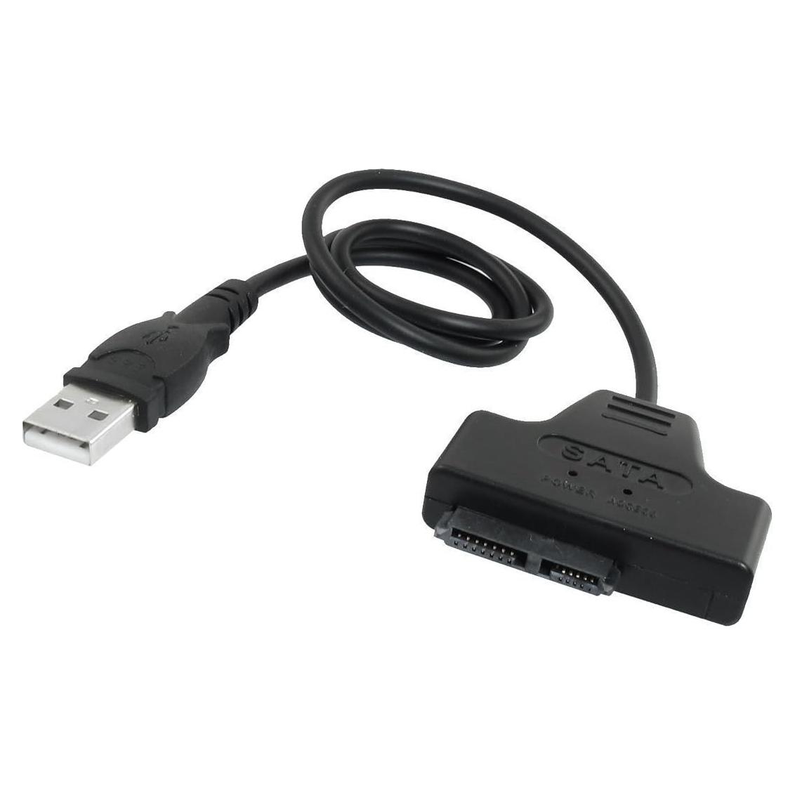 Adaptador USB 2.0 a 7+6 Pines Slimline SATA Inovat Negro