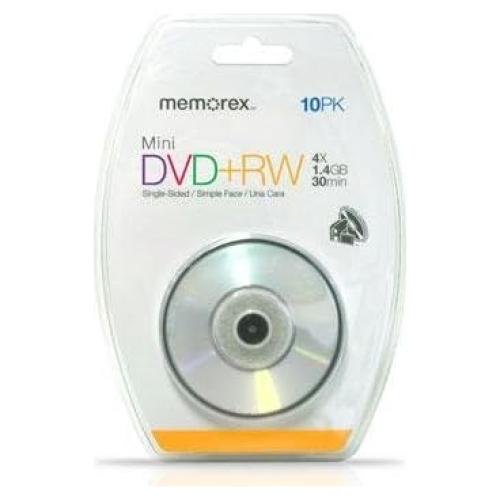 Memorex Mini DVD+RW 4X 1.4GB 10 unidades
