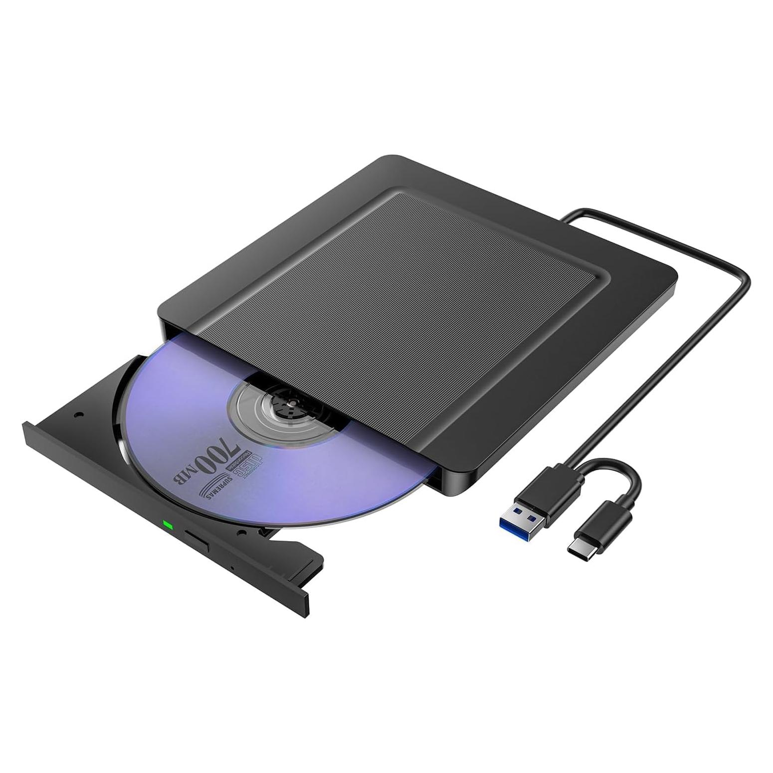 Unidad Externa de CD/DVD Umaniy USB 3.0 Ultra Delgado