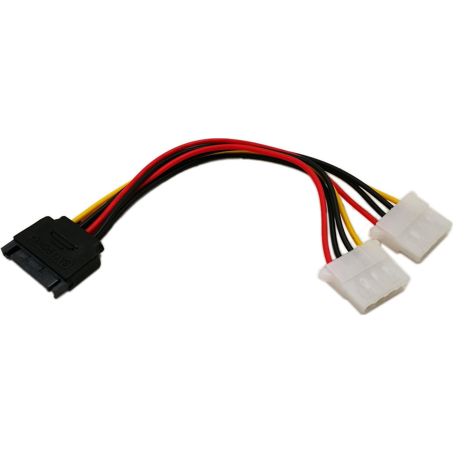 Adaptador SATA a Molex 4 Pines zdyCGTime 15cm 18AWG