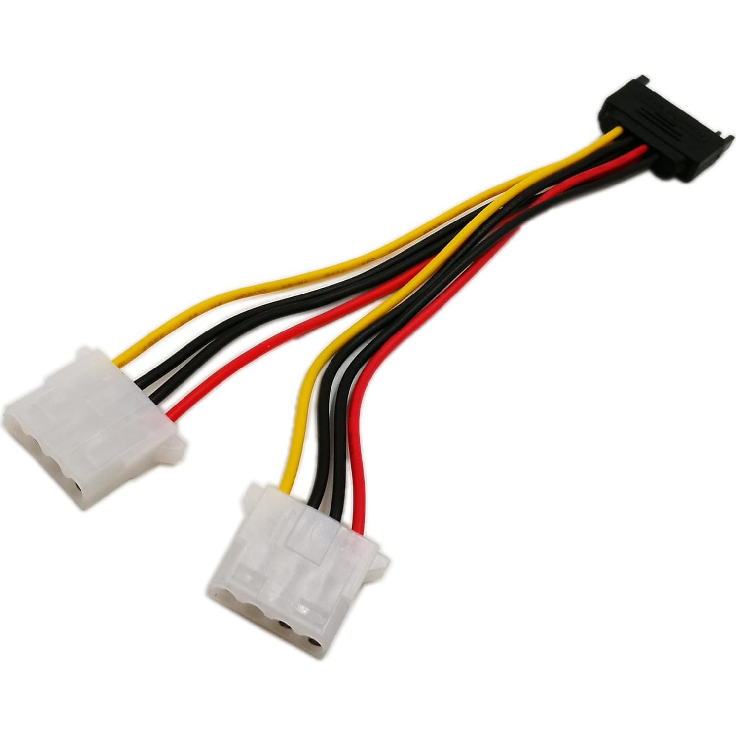 Adaptador SATA a Molex 4 Pines zdyCGTime 15cm 18AWG