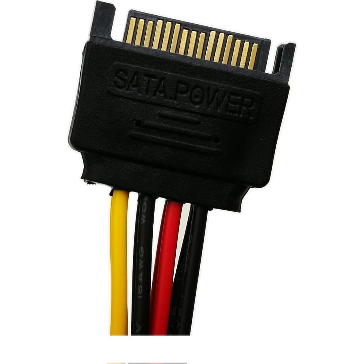 Adaptador SATA a Molex 4 Pines zdyCGTime 15cm 18AWG